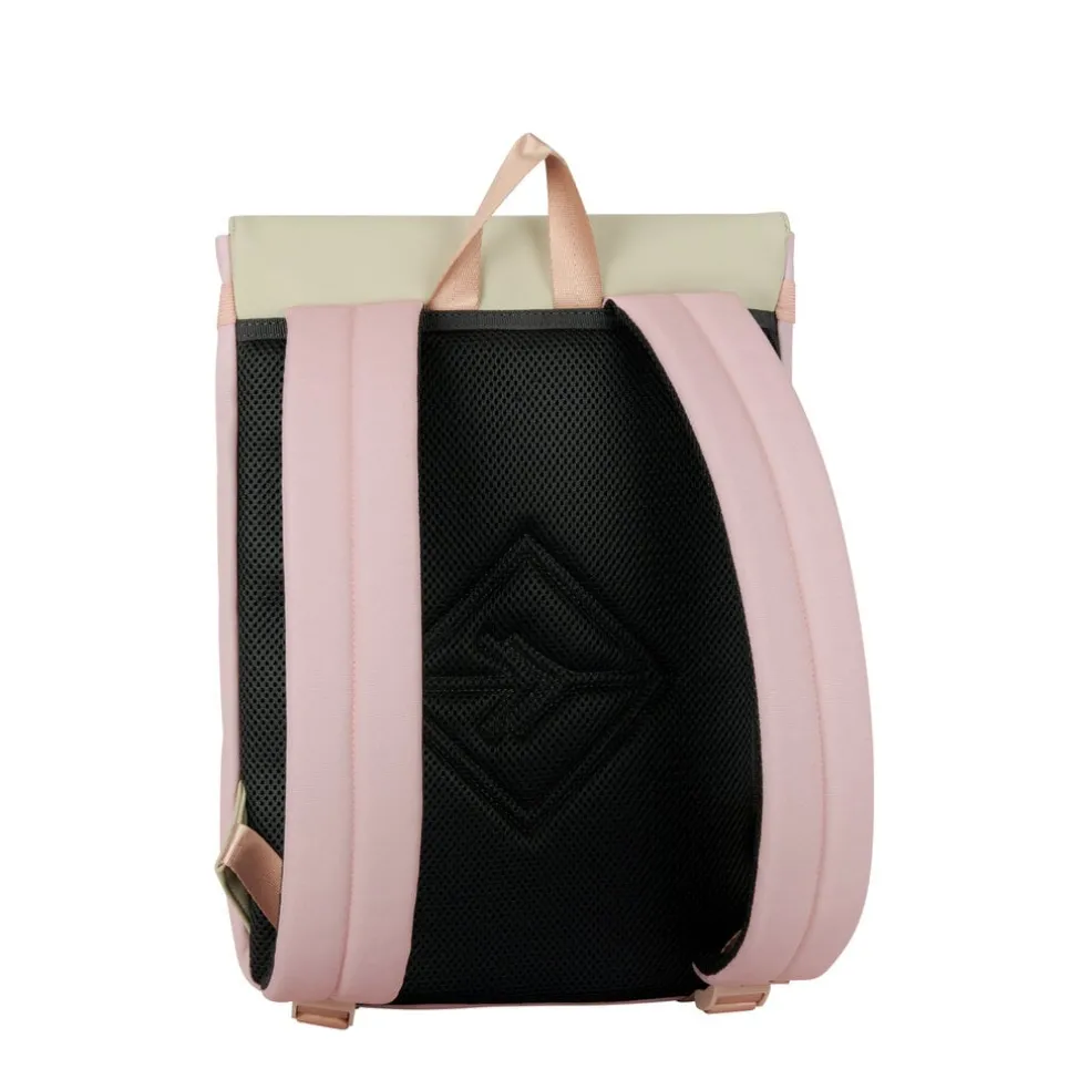 New Rebels Ceres Dothan Rosa Beige 15L Rucksack mit Klappe Wasserabweisend Laptop 15.6"
