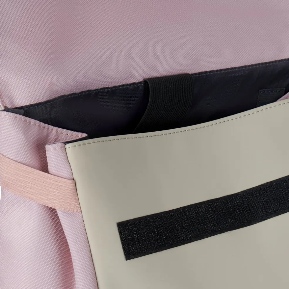 New Rebels Ceres Dothan Rosa Beige 15L Rucksack mit Klappe Wasserabweisend Laptop 15.6"