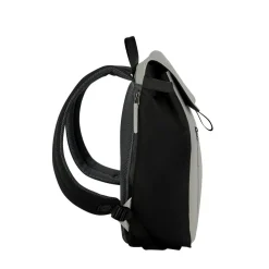 New Rebels Ceres Dothan Schwarz Hellgrau 15L Rucksack mit Klappe Wasserabweisend Laptop 15.6