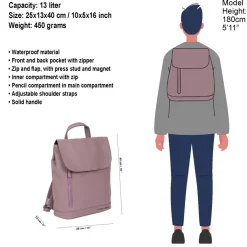 New Rebels Daley Washington Altlila 10L Rucksack Wasserabweisend