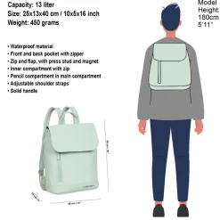 New Rebels Daley Washington Mint 10L Rucksack Wasserabweisend