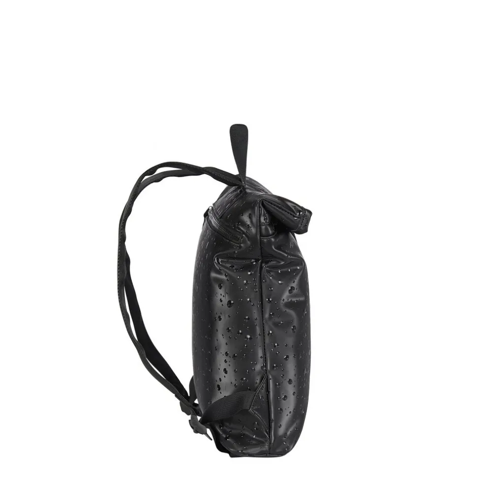 New Rebels Droplets Los Angeles Wasserabweisender Rucksack – 7l Rolltop – Modische Tasche Für Jedes Abenteuer – Wasserabweisender Rucksack Unisex - Black