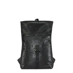New Rebels Droplets Los Angeles Wasserabweisender Rucksack – 7l Rolltop – Modische Tasche Für Jedes Abenteuer – Wasserabweisender Rucksack Unisex - Black