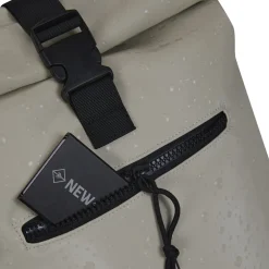 New Rebels Droplets New York Rolltop Rucksack 21L Beige Wasserabweisend Laptop 15.6