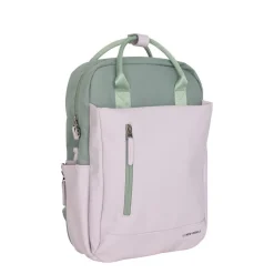 New Rebels Ferron Miami Rucksack 9L Wasserabweisender Laptop Rucksack 13 Zoll für Arbeit und Schule aus PU Nylon Bequem Lila