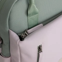 New Rebels Ferron Miami Rucksack 9L Wasserabweisender Laptop Rucksack 13 Zoll für Arbeit und Schule aus PU Nylon Bequem Lila