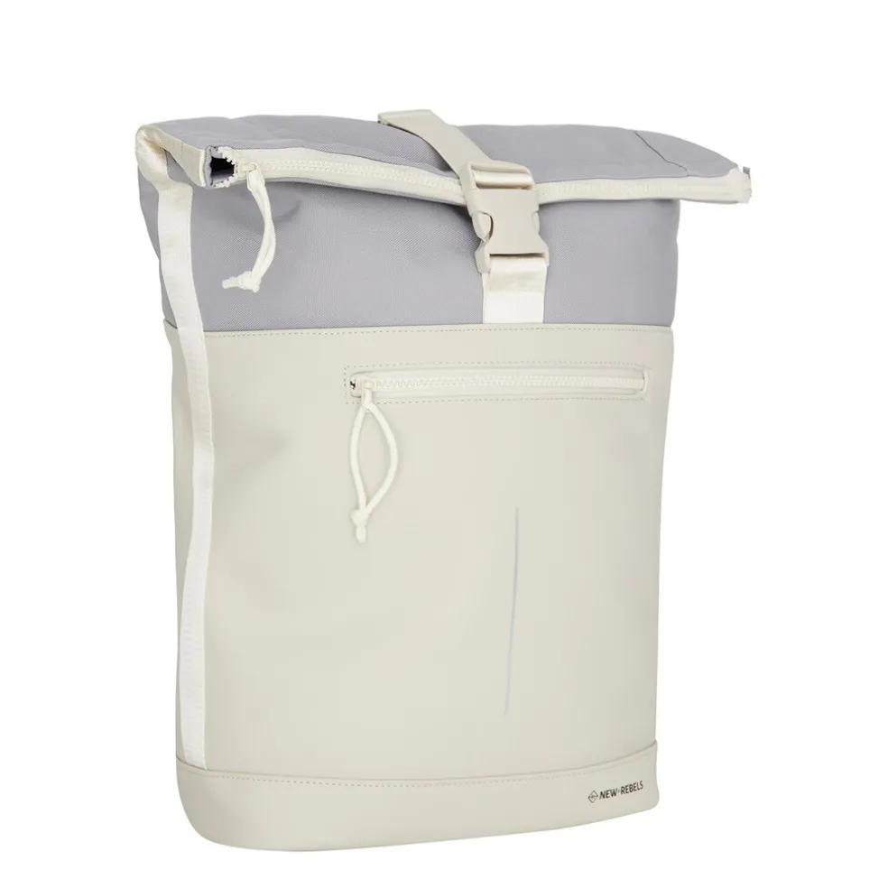 New Rebels Ferron New York Rolltop Rucksack 16L Beige