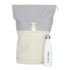 New Rebels Ferron New York Rolltop Rucksack 16L Beige