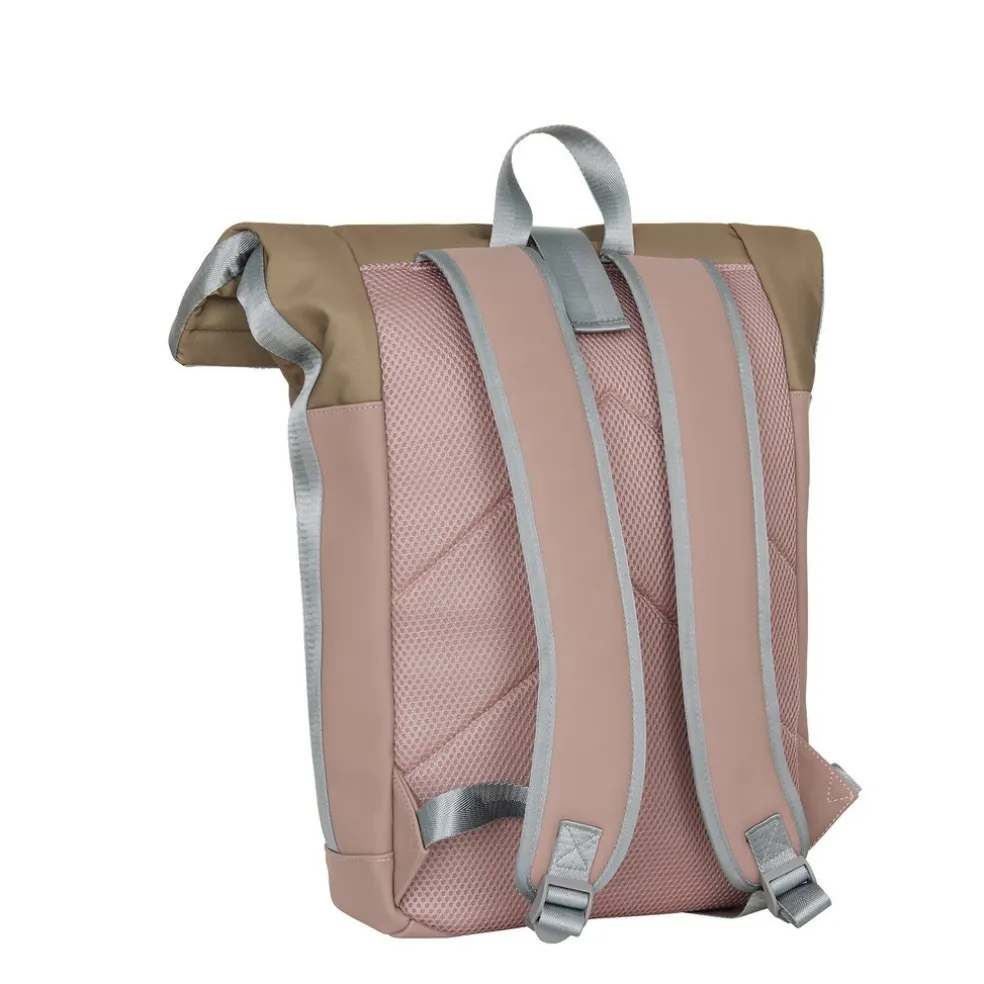 New Rebels Ferron New York Rolltop Rucksack 16L Altrosa