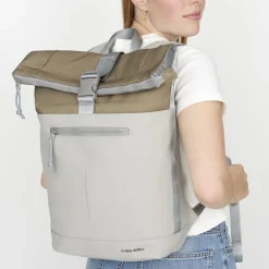 New Rebels Ferron New York Rolltop Rugzak 16L Grau