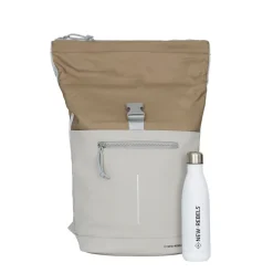 New Rebels Ferron New York Rolltop Rugzak 16L Grau