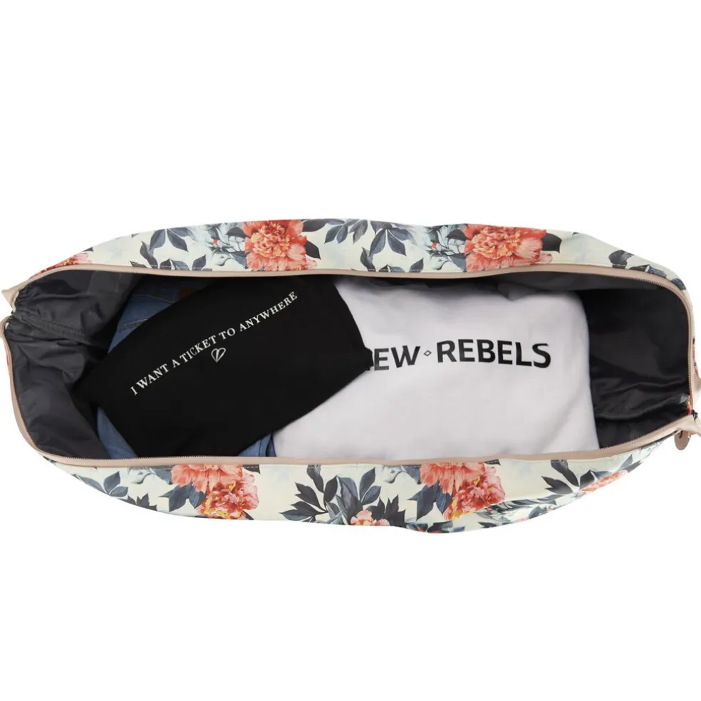New Rebels Flora Weston Duffel Weiß 54L Trolley Wasserabweisend