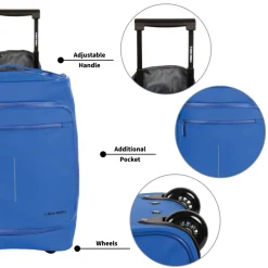 New Rebels Harper Laredo Kobaltblau 29L On Board Trolley Wasserabweisend