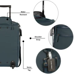 New Rebels Harper Laredo Marineblau 29L On Board Trolley Wasserabweisend