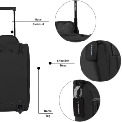 New Rebels Harper Laredo Schwarz 29L On Board Trolley Wasserabweisend