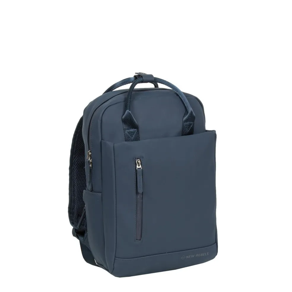 New Rebels Harper Miami Marineblau 10L Rucksack Wasserabweisend Laptop 13"