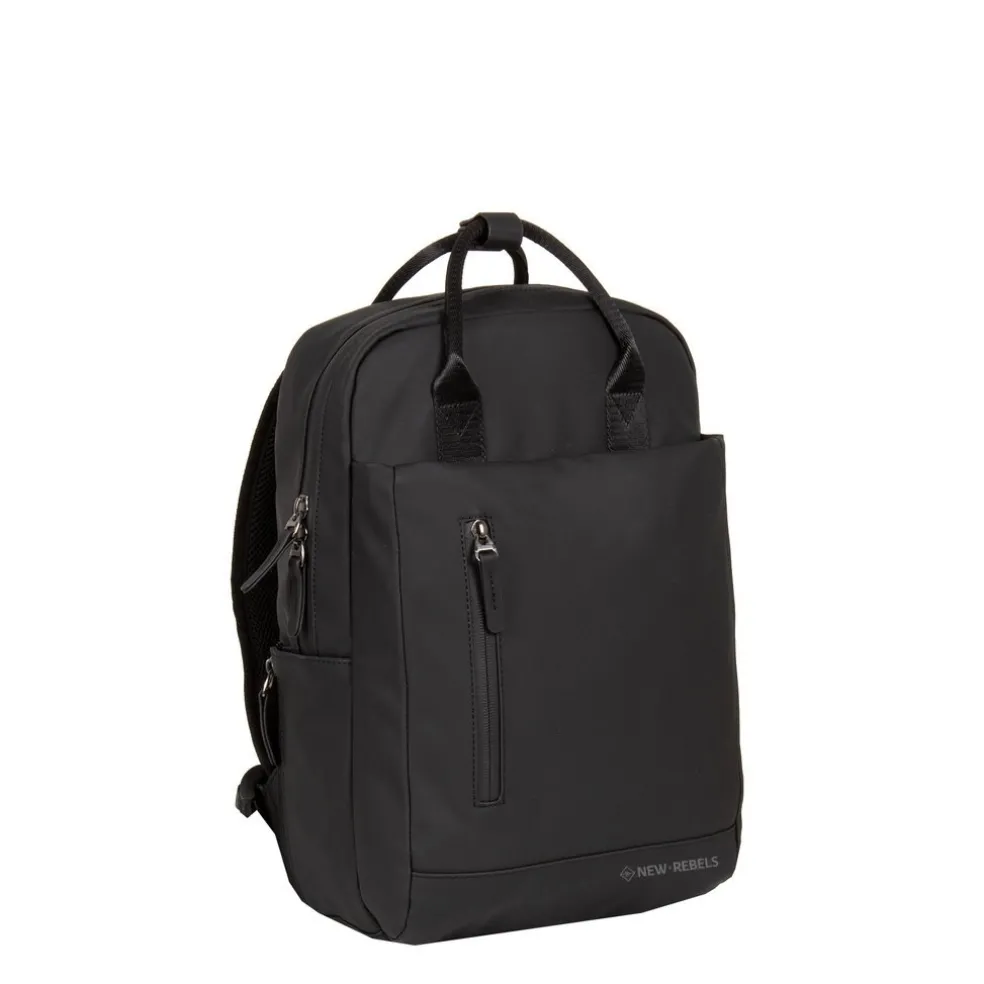 New Rebels Harper Miami Schwarz 10L Rucksack Wasserabweisend Laptop 13"
