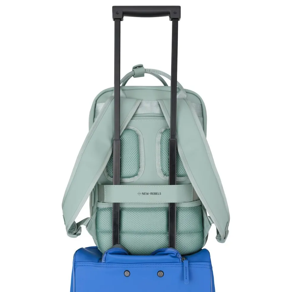 New Rebels Harper Miami Sali Grun 10L Rucksack Wasserabweisend Laptop 13"