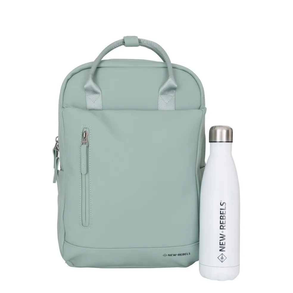 New Rebels Harper Miami Sali Grun 10L Rucksack Wasserabweisend Laptop 13"