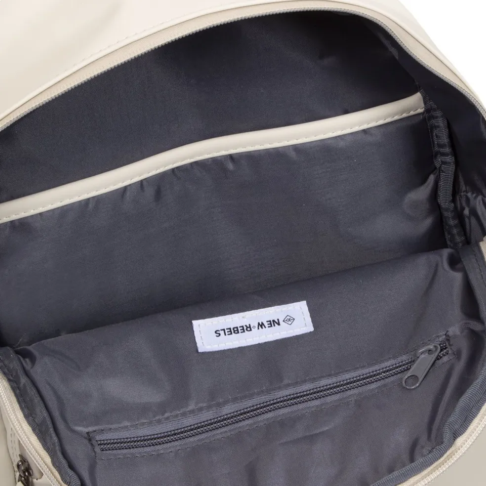 New Rebels Harper Providence Beige 12L Rucksack Wasserabweisend Laptop 11.6"