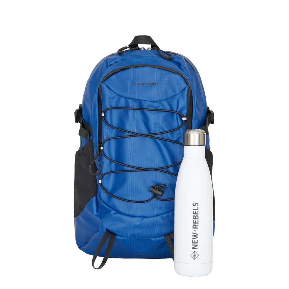 New Rebels Hugo Brentwood Wasserdichtes Licht Rucksack Wandern Rucksack 11 Liter Marine Blau