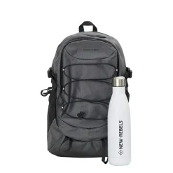 New Rebels Hugo Brentwood Wasserdichtes Leicht Rucksäcke Wandern Rucksack 11 Liter Schwarz