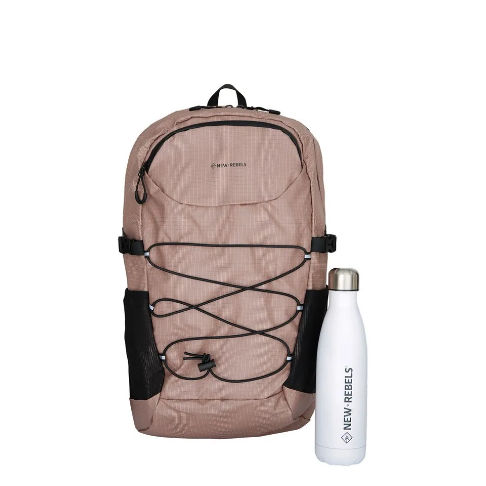 New Rebels Hugo Carmichael Wasserdicht Rucksack: 26-Liter-Wanderrucksack Old Pink