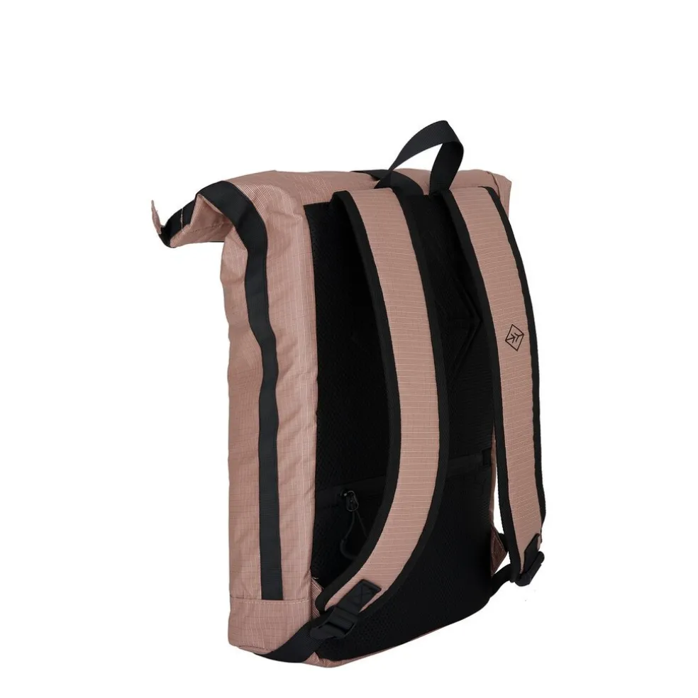 New Rebels Hugo New York 17L Wasserdichter Rolltop-Rucksack Altrosa