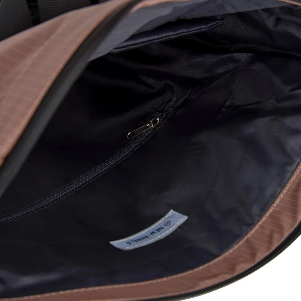 New Rebels Hugo New York 17L Wasserdichter Rolltop-Rucksack Altrosa