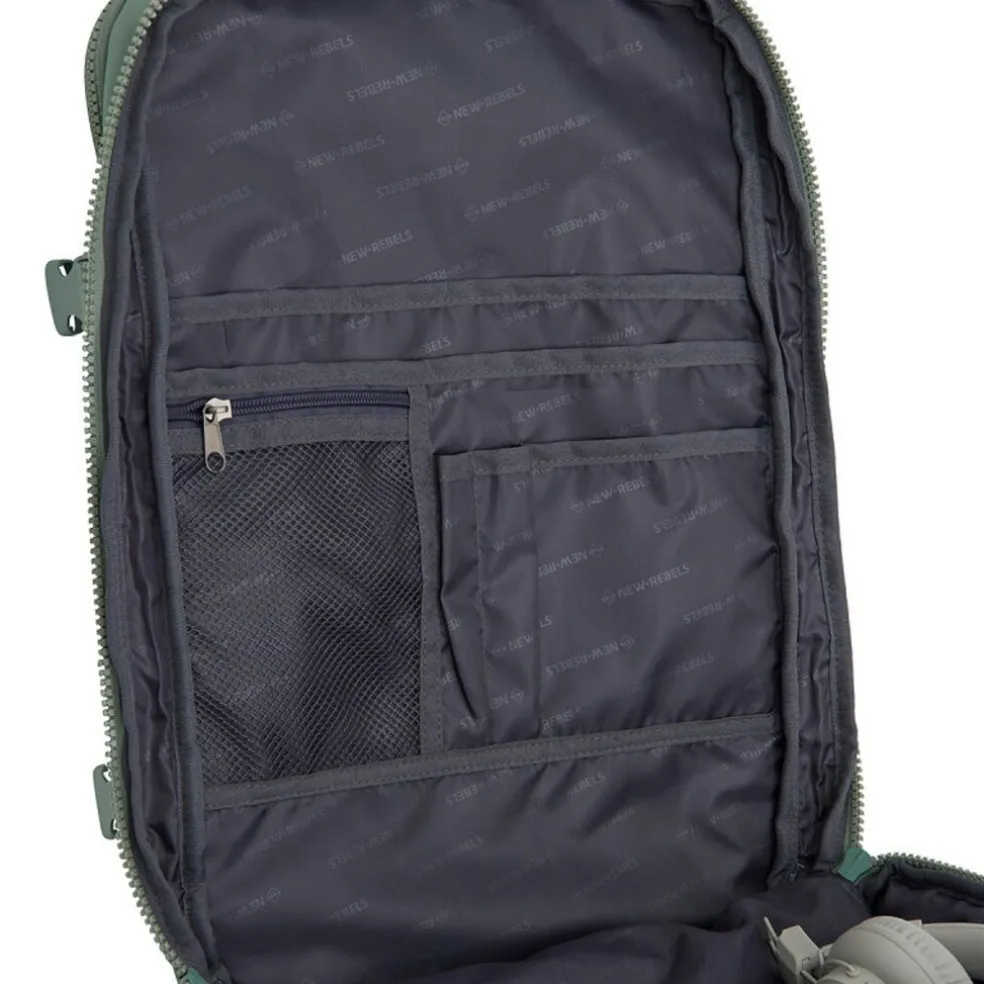 New Rebels Jessi – Womby Wochenend-Reisetasche Underseater – 27L Wasserabweisender Kabinenrucksack – 30x20x45 cmSalie Grün