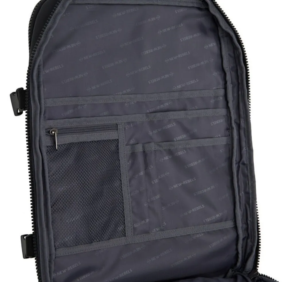New Rebels Jessi Womby Kabinenrucksack – 27L Wasserdichter Underseater Handgepäck Rucksack, Flugzeugtauglich 30x20x45cm Schwarz