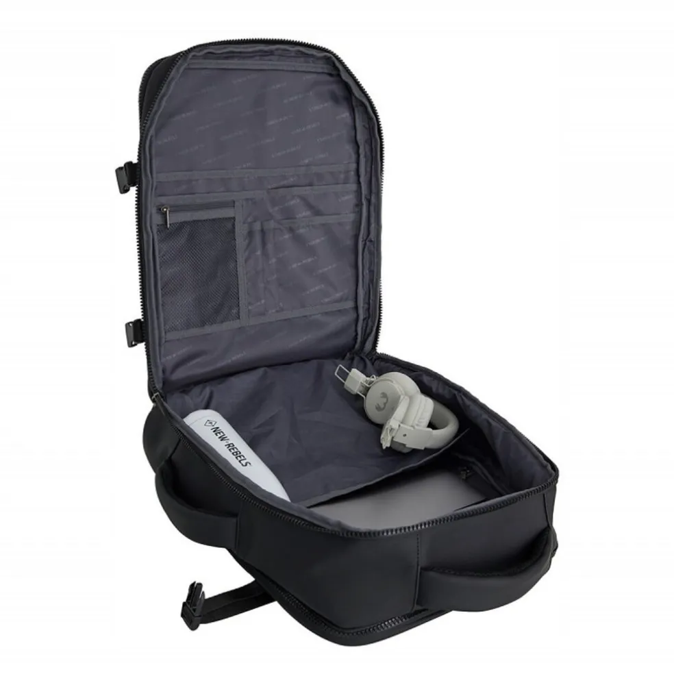 New Rebels Jessi Womby Kabinenrucksack – 27L Wasserdichter Underseater Handgepäck Rucksack, Flugzeugtauglich 30x20x45cm Schwarz