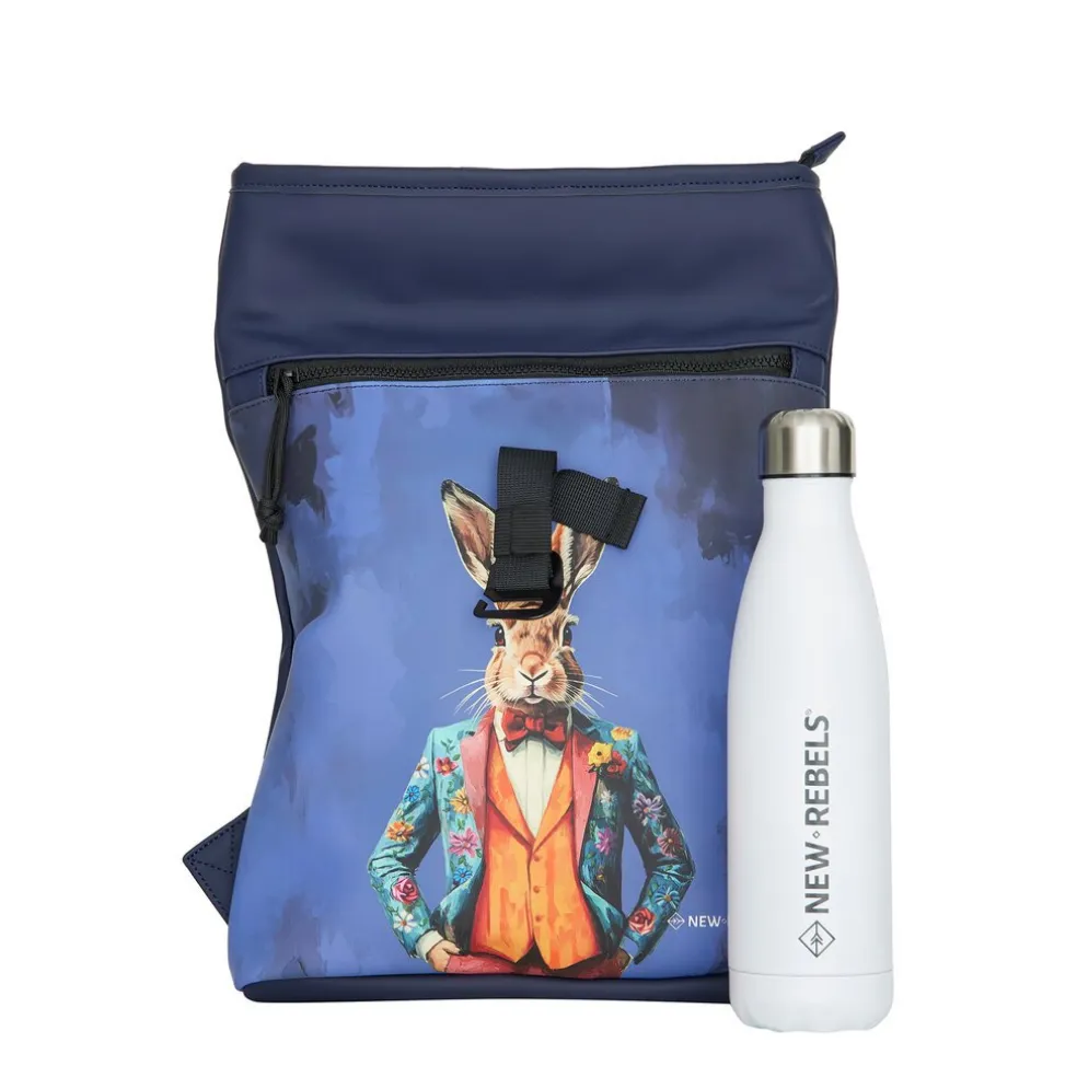 New Rebels Mart Art - Los Angeles Rabbitssuit Rolltop Backpack