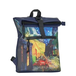 New Rebels Mart Art - Los Angeles Cafe at Night Roltop Backpack Mini
