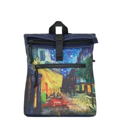 New Rebels Mart Art - Los Angeles Cafe at Night Roltop Backpack Mini