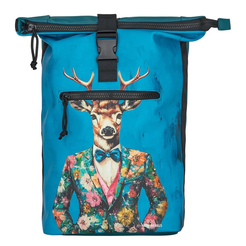 New Rebels Mart Art - New York Dressed Deer Rolltop Backpack 16L