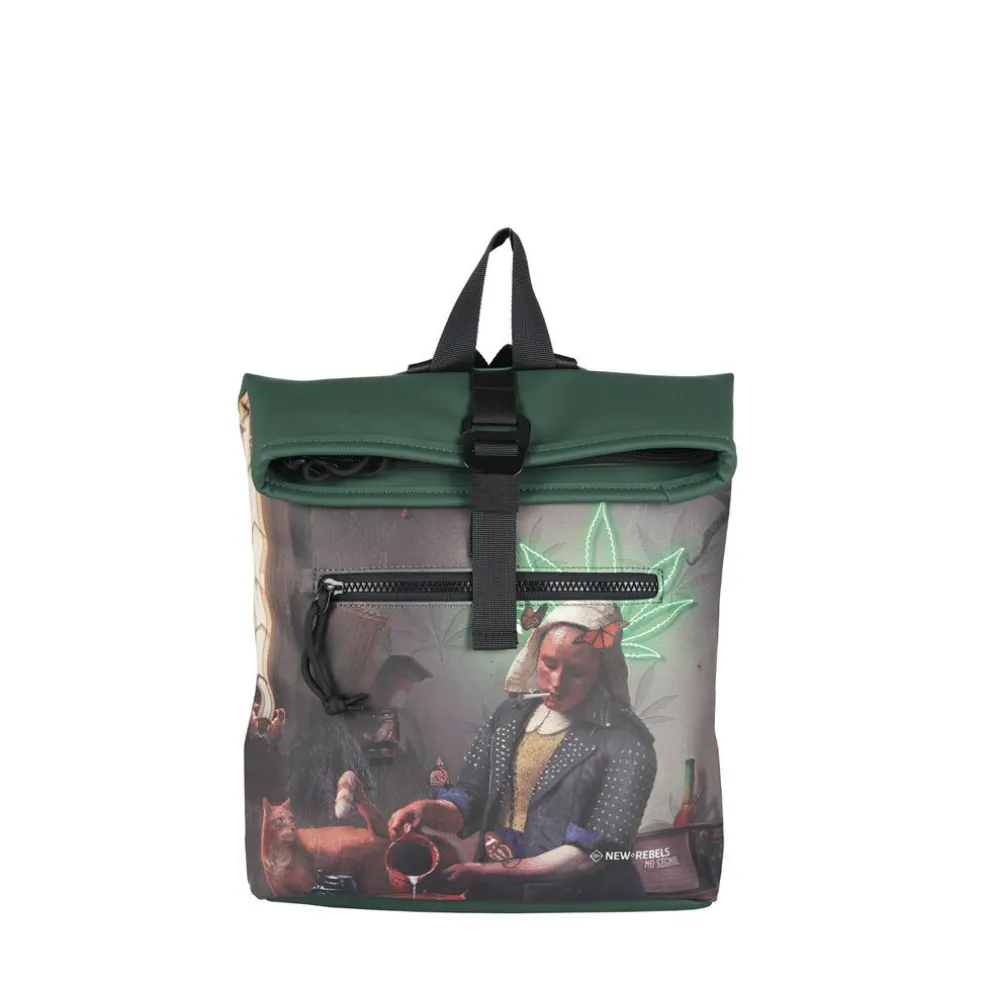 New Rebels Mart Art Los Angeles Milchmädchen Small 7L Rucksack Rolltop Wasserabweisend