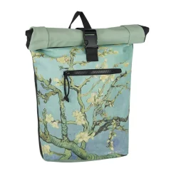 New Rebels Mart Art New York Mandel Blüte 19L Rucksack Rolltop Wasserabweisend
