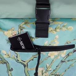 New Rebels Mart Art New York Mandel Blüte 19L Rucksack Rolltop Wasserabweisend
