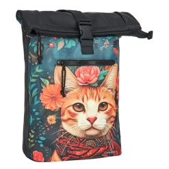New Rebels Mart Art New York Catface 21L Rucksack Rolltop wasserabweisend Laptop 15,6“