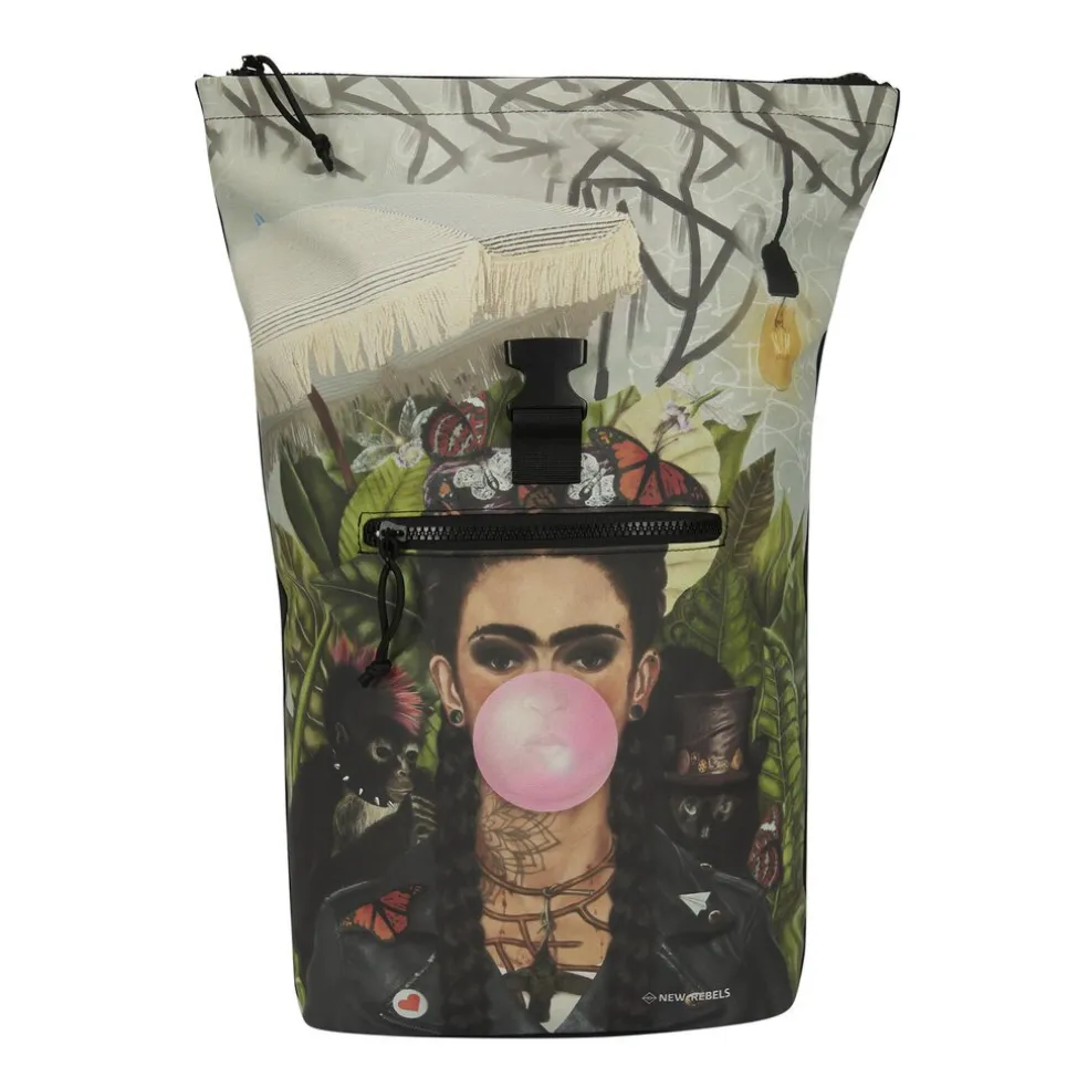 New Rebels Mart Art New York Bubble Gum Rolltop Rucksack 16L