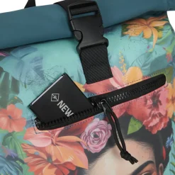 New Rebels Mart Art New York Flowerhead 21L Rucksack Rolltop wasserabweisend Laptop 15,6“