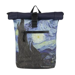 New Rebels Mart Art New York Starry Night 19L Rucksack Rolltop Wasserabweisend