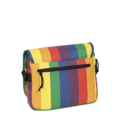 New Rebels Mart Bronx Regenbogen 8L A4 Umhängetasche mit Überschlag Wasserabweisend