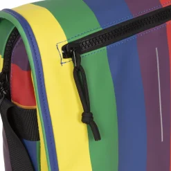 New Rebels Mart Bronx Regenbogen 8L A4 Umhängetasche mit Überschlag Wasserabweisend