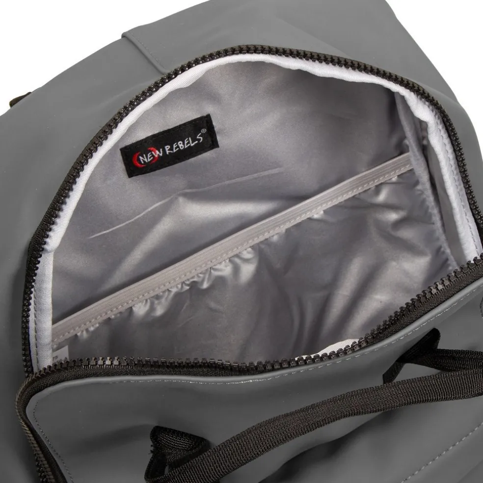 New Rebels Mart Chicago Anthrazit 17L Rucksack Wasserabweisend Laptop 13"