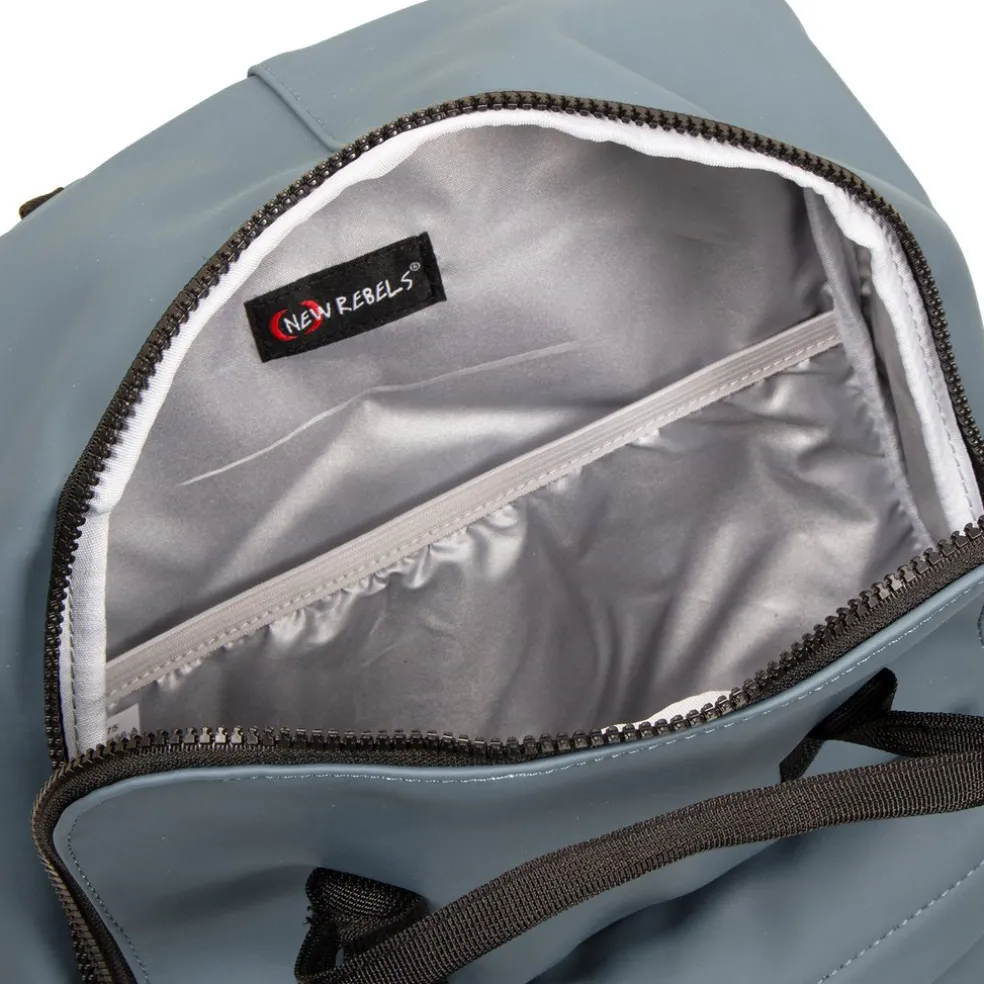 New Rebels Mart Chicago Soft Blau 17L Rucksack Wasserabweisend Laptop 13"