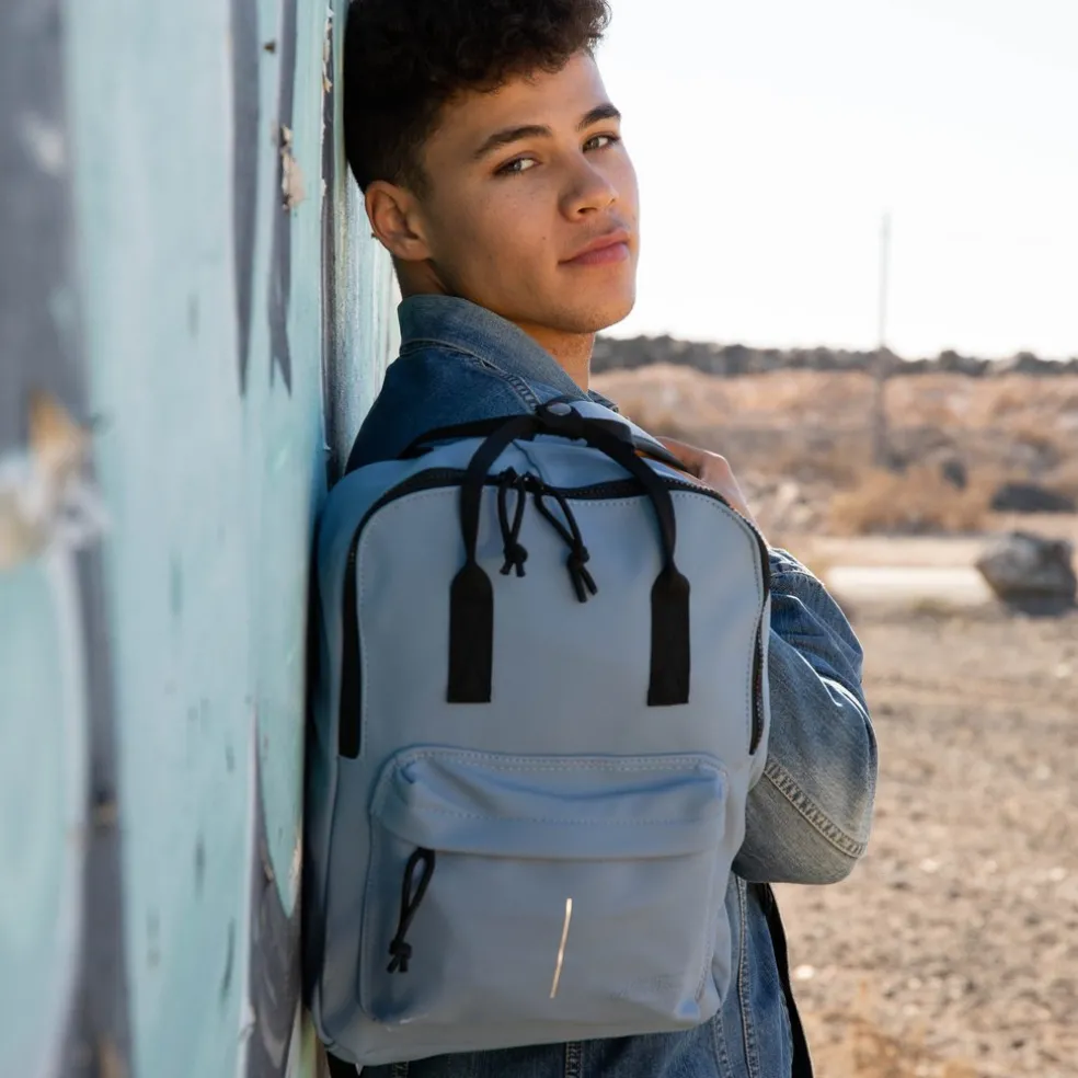 New Rebels Mart Chicago Soft Blau 17L Rucksack Wasserabweisend Laptop 13"