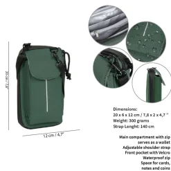 New Rebels Mart Cincinnati Dunkelgrün  Handytasche Wasserabweisend