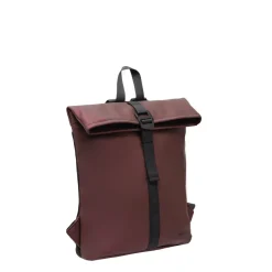 New Rebels Mart Los Angeles Metallic Burgundy 7L Rolltop Rucksack Wasserabweisend